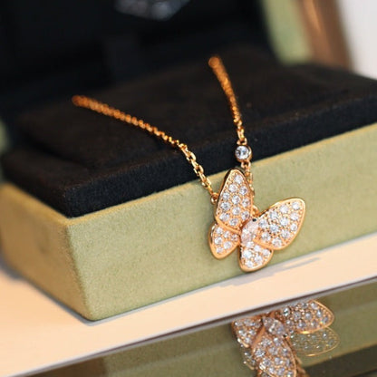 [Amore Jewelry]BUTTERFLY DIAMOND NECKLACE