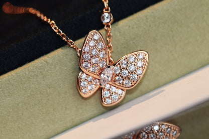 [Amore Jewelry]BUTTERFLY DIAMOND NECKLACE