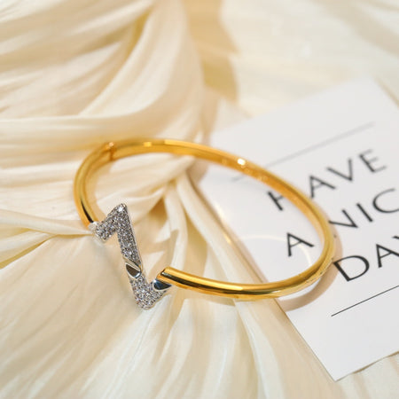 [Amore Jewelry]VOLTE UPSITE DOWN GOLD DIAMOND BRACELET