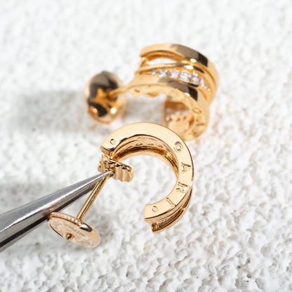 [Amore Jewelry]ZERO 1 PINK GOLD DIAMONDS EARRINGS