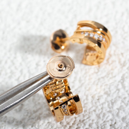 [Amore Jewelry]ZERO 1 PINK GOLD DIAMONDS EARRINGS