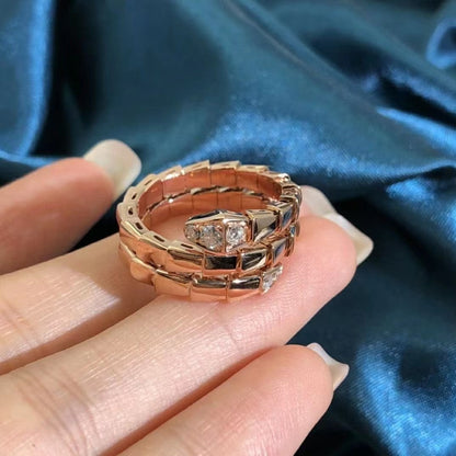 [Amore Jewelry]SERPENTS DOUBLE ROW DIAMOND RING