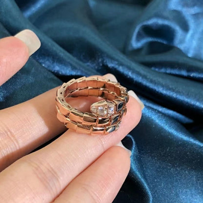 [Amore Jewelry]SERPENTS DOUBLE ROW DIAMOND RING