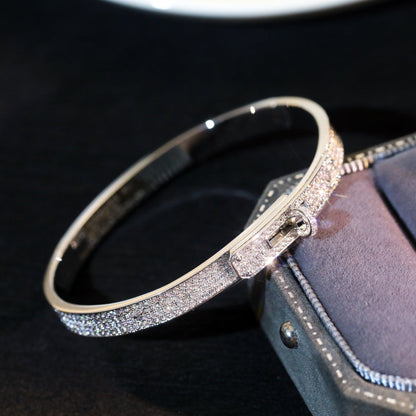 [Amore Jewelry]KELLY BRACELET DIAMOND PAVED