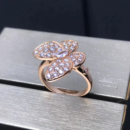[Amore Jewelry]BUTTERFLY PINK GOLD DIAMOND RING