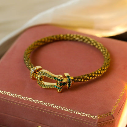 [Amore Jewelry]FORCE 10 GOLD GREEN DIAMOND PAVED