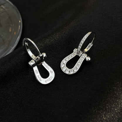 [Amore Jewelry]FORCE 10 FULL DIAMOND DROP EARRINGS MEDIUM MODEL