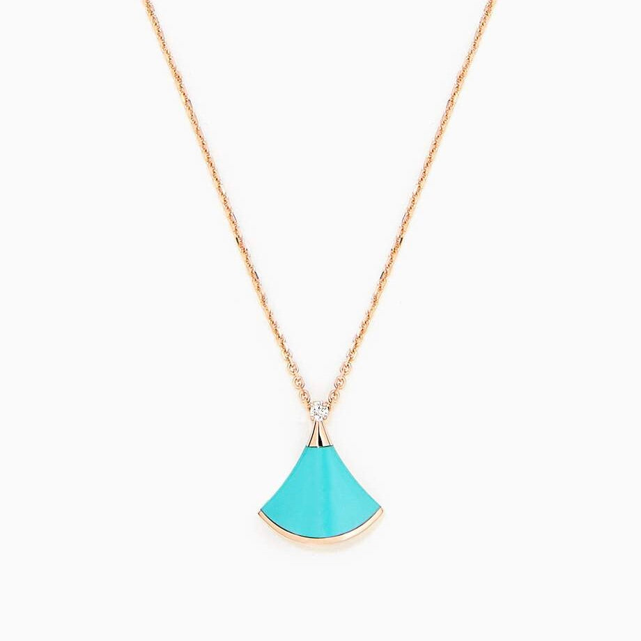 [Amore Jewelry]DREAM NECKLACE TURQUOISE PINK GOLD