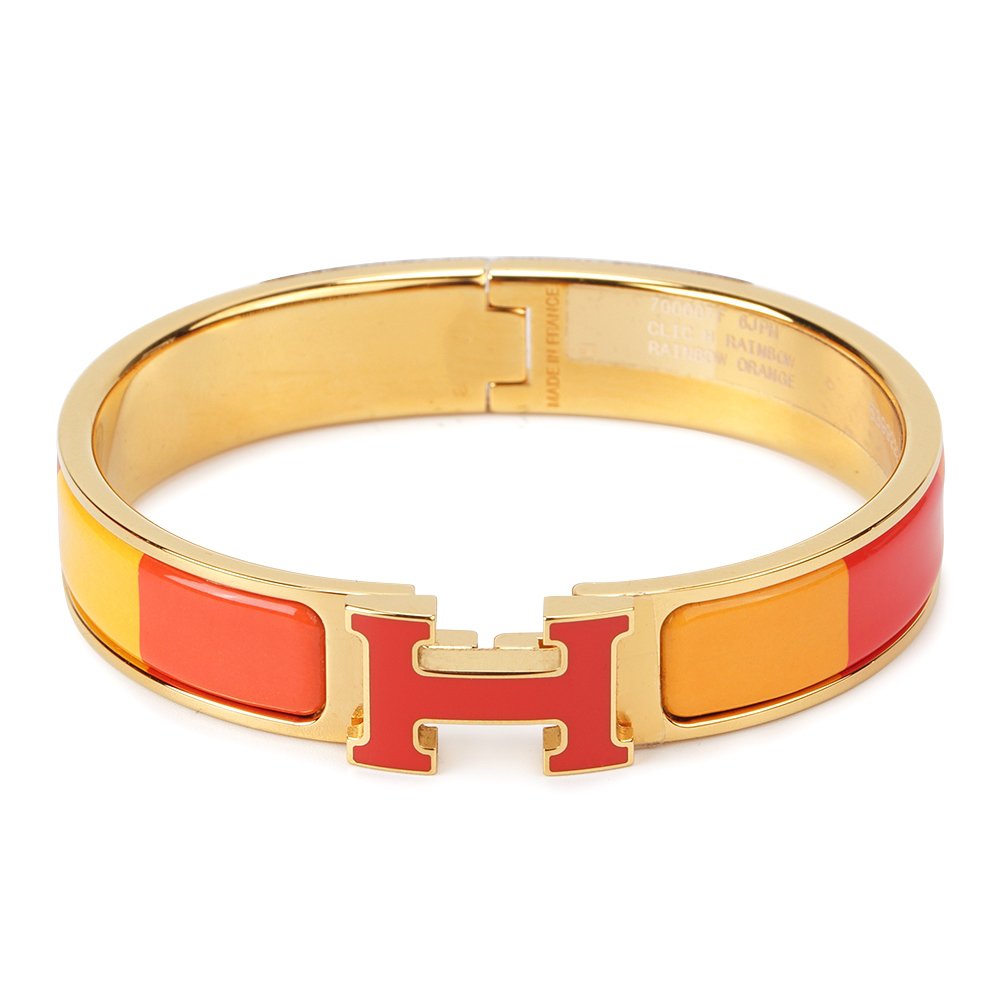 [Amore Jewelry]H BRACELET ORANGE RAINBOW CERAMIC
