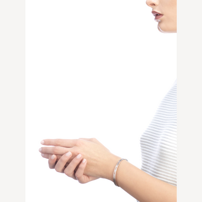 [Amore Jewelry]ZERO 1 SPIRAL LOGO SILVER BRACELET