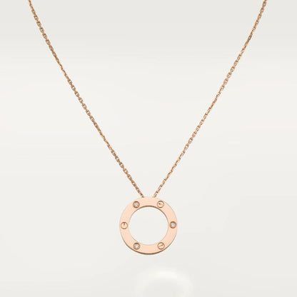 [Amore Jewelry]LOVE NECKLACE 16MM 3 DIAMONDS