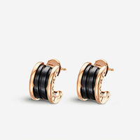 [Amore Jewelry]ZERO 1 PINK GOLD CERAMIC EARRINGS