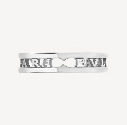 [Amore Jewelry]ZERO 1 ONE-BAND WITH OPENWORK LOGO SPIRAL RING