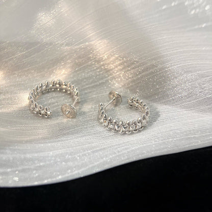 [Amore Jewelry]CLASH SMALL HOOP EARRINGS