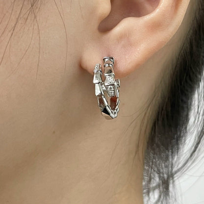 [Amore Jewelry]SERPENTI EARRINGS HALF DIAMOND