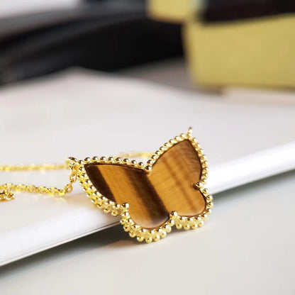 [Amore Jewelry] TIGER__ EYE BUTTERFLY NECKLACE