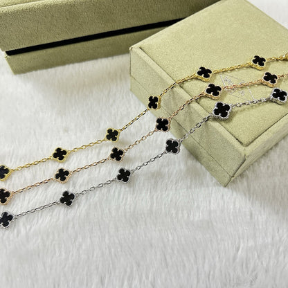 [Amore Jewelry]CLOVER 6 MOTIF  ONYXS BRACELET