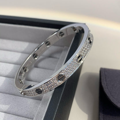 [Amore Jewelry]LOVE BRACELET 6.1MM DIAMOND-PAVED CERAMIC