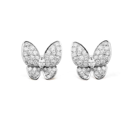 [Amore Jewelry]BUTTERFLY ALL DIAMOND EARRINGS