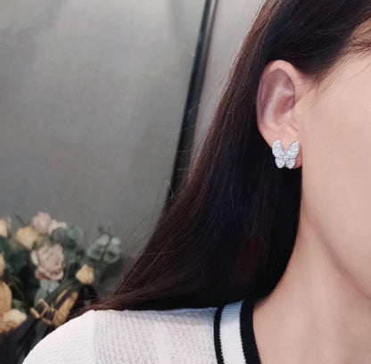[Amore Jewelry]BUTTERFLY ALL DIAMOND EARRINGS