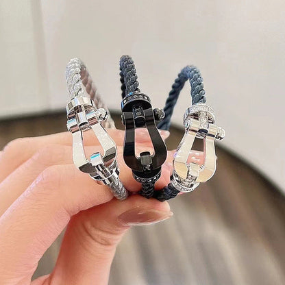 [Amore Jewelry]FORCE LARGE HORSESHOE NO DIAMOND BRACELET SILVER