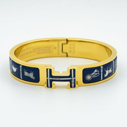 [Amore Jewelry]H BRACELET BLUE CERAMIC