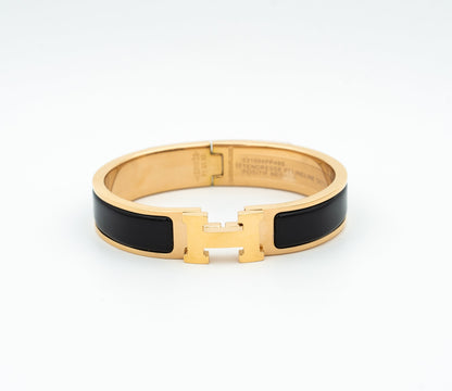 [Amore Jewelry]H BLACK BRACELET