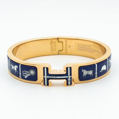 [Amore Jewelry]H BRACELET BLUE CERAMIC