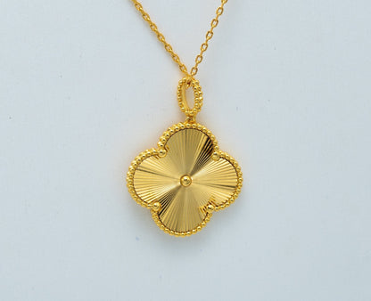 [Amore Jewelry]CLOVER 25MM PEDANT NECKLACE GOLD