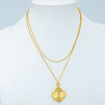 [Amore Jewelry]CLOVER 25MM PEDANT NECKLACE GOLD