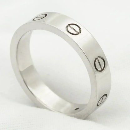 [Amore Jewelry]LOVE RING 4MM 1 DIAMOND SILVER