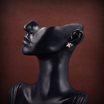 [Amore Jewelry]JEUX DE GOLD DIAMOND EARRINGS