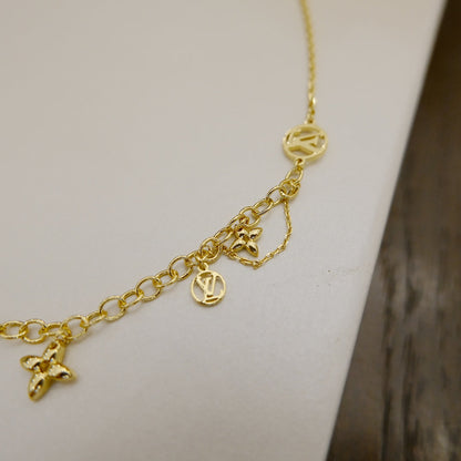 [Amore Jewelry]BLOOMING SUPPLE NECKLACE BRASS