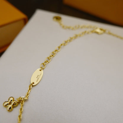 [Amore Jewelry]BLOOMING SUPPLE NECKLACE BRASS