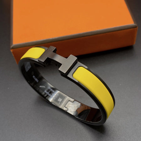 [Amore Jewelry]CLIC HM SO BLACK YELLOW BRACELET
