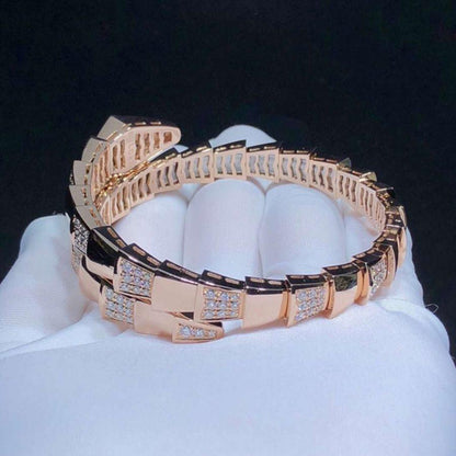 [Amore Jewelry]SERPENTI WIDE BRACELET PINK GOLD DIAMOND