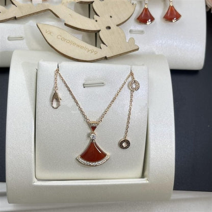 [Amore Jewelry]DREAM NECKLACE CARNELIAN DIAMOND