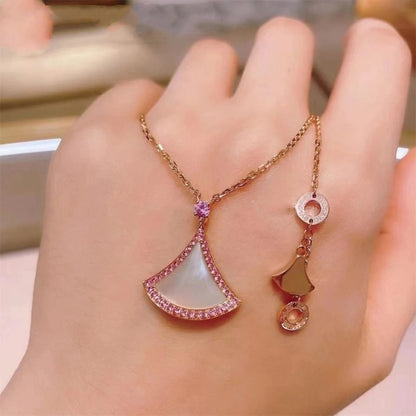 [Amore Jewelry]DREAM NECKLACE MOP DIAMOND PINK