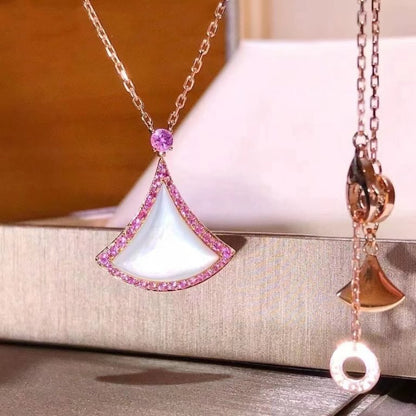 [Amore Jewelry]DREAM NECKLACE MOP DIAMOND PINK