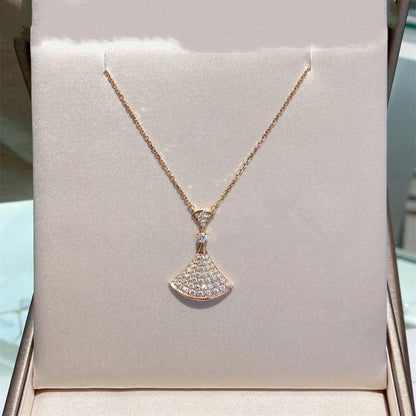 [Amore Jewelry]DREAM NECKLACE PINK GOLD FULL DIAMOND