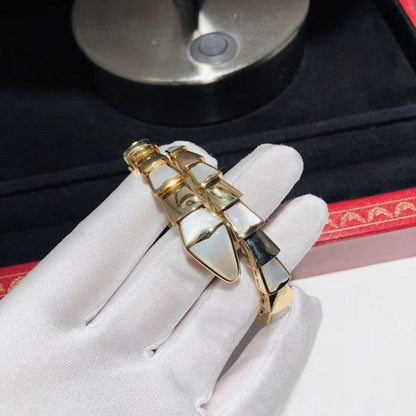 [Amore Jewelry]SERPENTI BRACELET MOP GOLD
