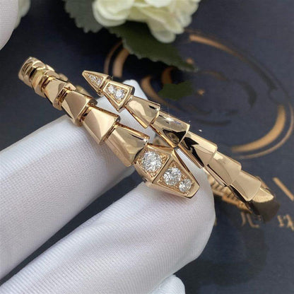 [Amore Jewelry]SERPENTI BRACELET DIAMONDS PINK GOLD
