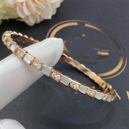 [Amore Jewelry]SERPENTI BRACELET PINK GOLD MOP DIAMOND