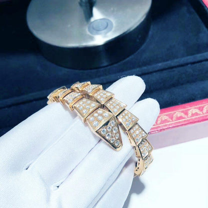[Amore Jewelry]SERPENTI BRACELET 8MM PINK GOLD DIAMOND