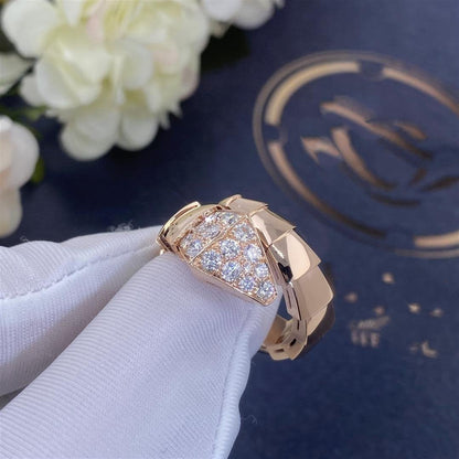 [Amore Jewelry]SERPENTI RING PINK GOLD DIAMOND