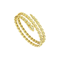 [Amore Jewelry]SERPENTI BRACELET GOLD DIAMOND DOUBLE ROW