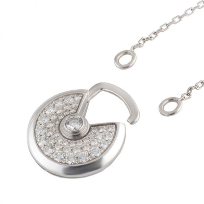 [Amore Jewelry]AMULETTE SILVER FULL DIAMOND NECKLACE