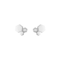 [Amore Jewelry]BEE LOVE SILVER DIAMOND EARRINGS