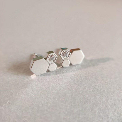[Amore Jewelry]BEE LOVE SILVER DIAMOND EARRINGS