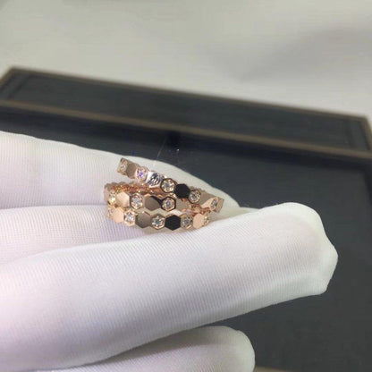 [Amore Jewelry]BEE LOVE RING PINK GOLD DIAMOND